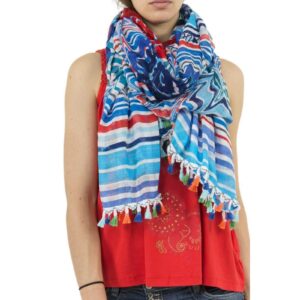 DESIGUAL FOULARD STRIPED STORIES EŠARPA