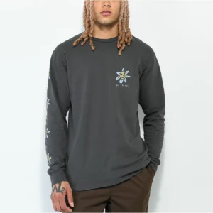 VANS TRIPPY GRIN FLORAL LONG SLEEVE SHIRT