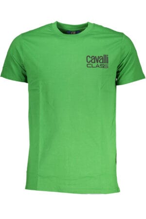 CAVALLI CLASS T-SHIRT MANICHE CORTE UOMO VERDE