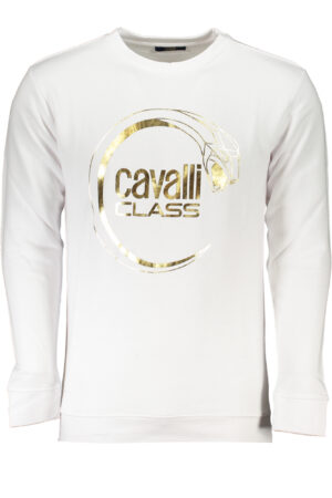 CAVALLI CLASS FELPA SENZA ZIP UOMO BIANCO