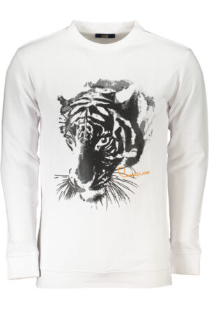 CAVALLI CLASS FELPA SENZA ZIP UOMO BIANCO