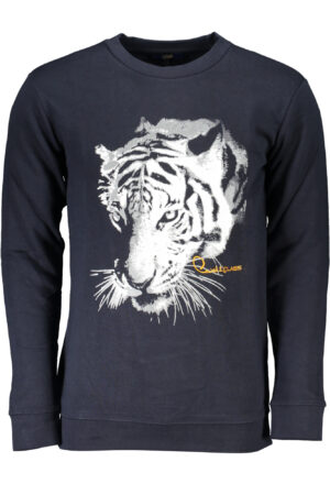 CAVALLI CLASS FELPA SENZA ZIP UOMO BLU
