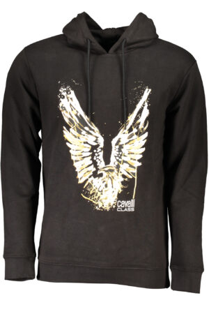 CAVALLI CLASS FELPA SENZA ZIP UOMO NERO