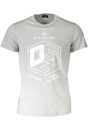 DIESEL T-SHIRT MANICHE CORTE UOMO GRIGIO