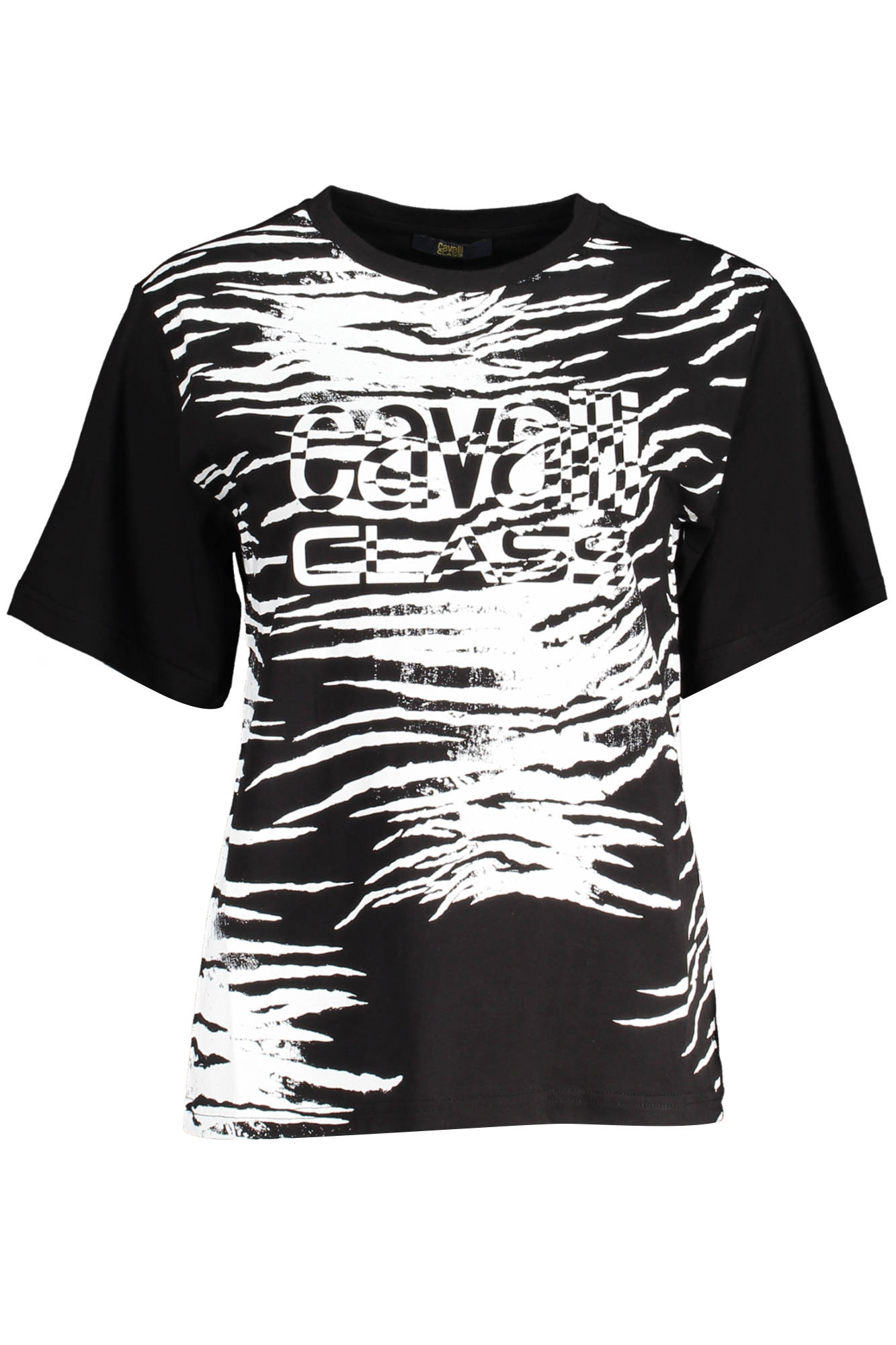 cavalliclasst-shirtmanichecortedonnanero_1