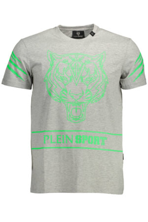 PLEIN SPORT T-SHIRT MANICHE CORTE UOMO GRIGIO