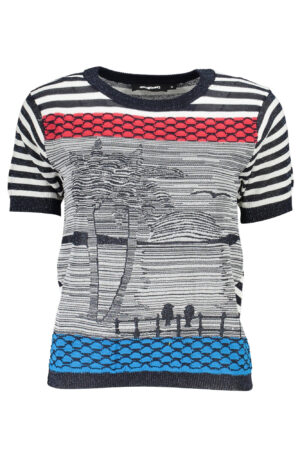DESIGUAL MAGLIA DONNA BLU