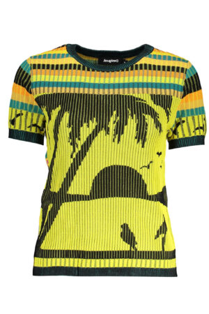 DESIGUAL MAGLIA DONNA GIALLO