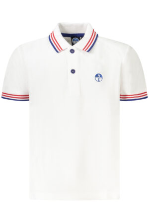 NORTH SAILS POLO MANICHE CORTE BAMBINO BIANCO