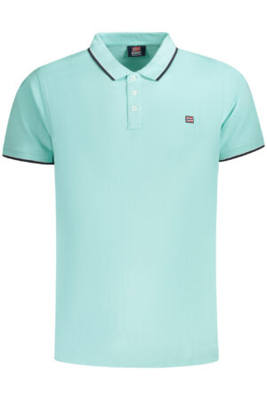 NORWAY 1963 POLO MANICHE CORTE UOMO AZZURRO