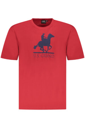U.S. GRAND POLO T-SHIRT MANICHE CORTE UOMO ROSSO